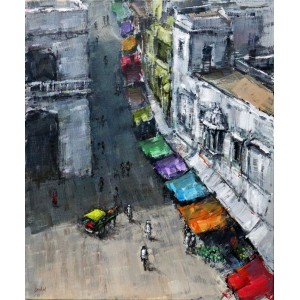 Zahid Saleem, 20 x 24 Inch, Acrylic on Canvas, Figurative Painting, AC-ZS-033